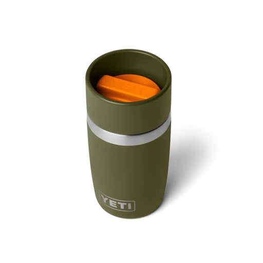 Yeti Rambler 8oz Travel Bottle - Olive/King Crab Orange