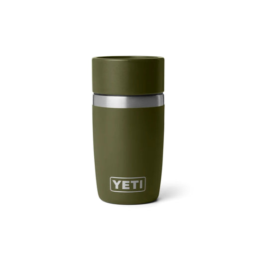 Yeti Rambler 8oz Travel Bottle - Olive/King Crab Orange