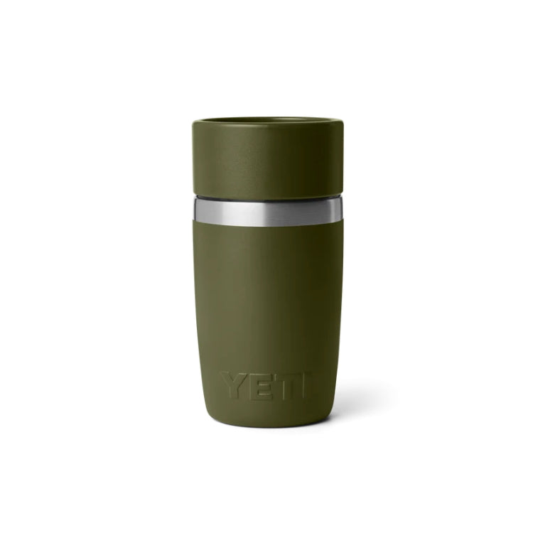 Yeti Rambler 8oz Travel Bottle - Olive/King Crab Orange