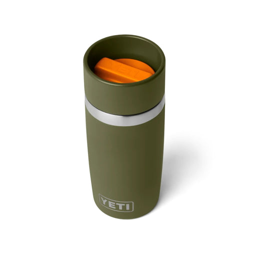 Yeti Rambler 12oz Travel Bottle - Olive/King Crab Orange