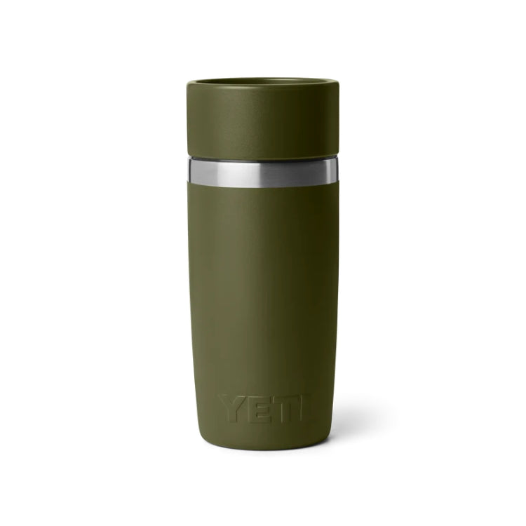 Yeti Rambler 12oz Travel Bottle - Olive/King Crab Orange