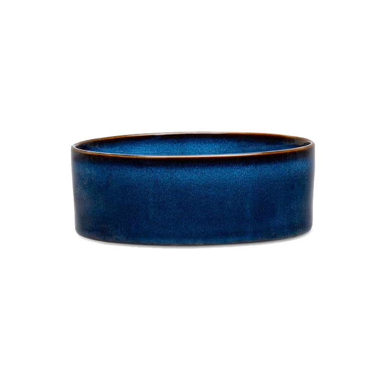 Scruffs Reactive Glaze Dog Bowl - Midnight Blue