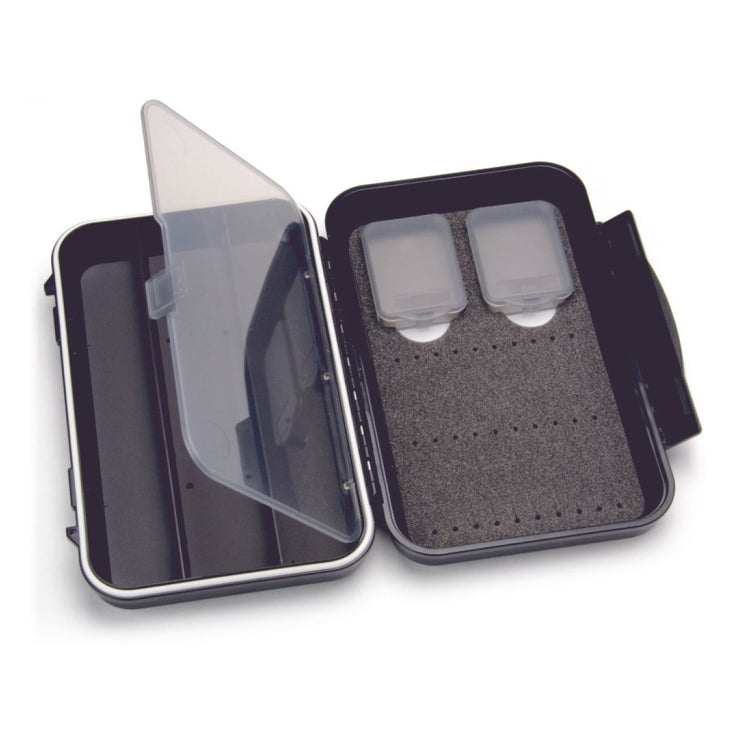 C&F Design 2-Row Waterproof Tube Fly Case With 3 Compartments - Medium - Black