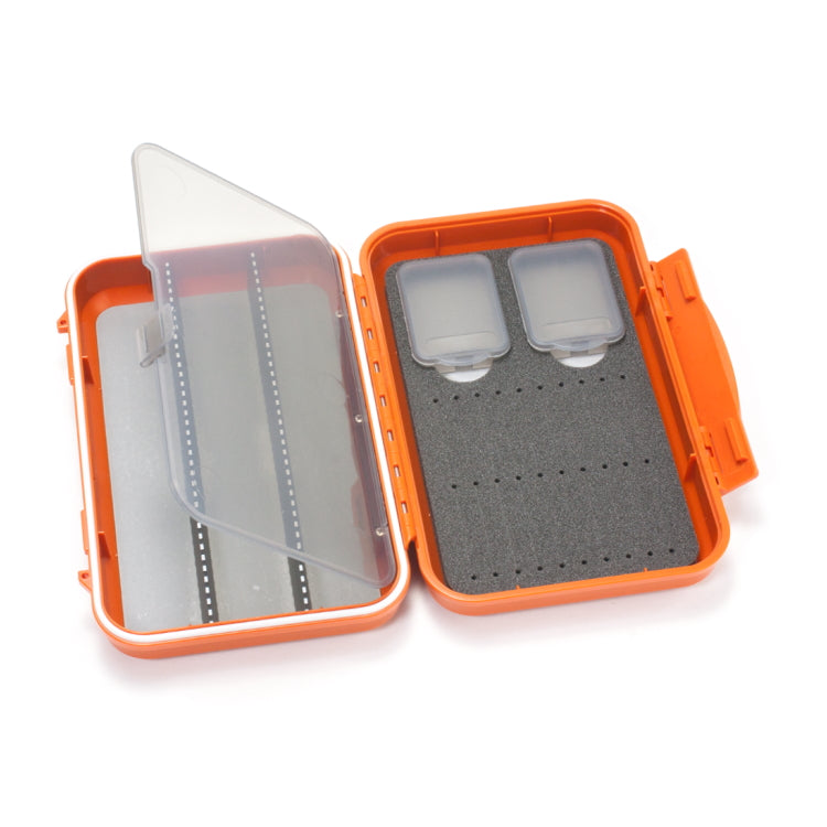 C&F Design 2-Row Waterproof Tube Fly Case With 3 Compartments - Medium - Burnt Orange