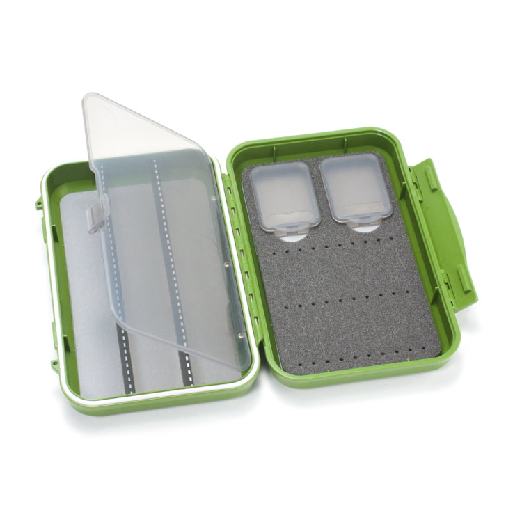 C&F Design 2-Row Waterproof Tube Fly Case With 3 Compartments - Medium - Olive