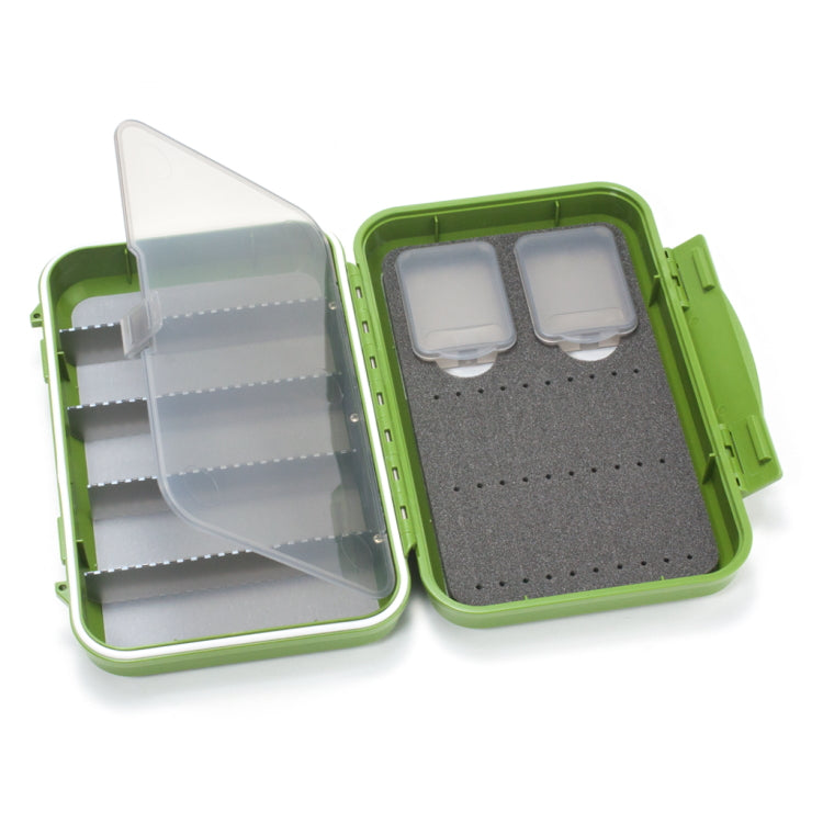 C&F Design 2-Row Waterproof Tube Fly Case With 5 Compartments - Medium - Olive