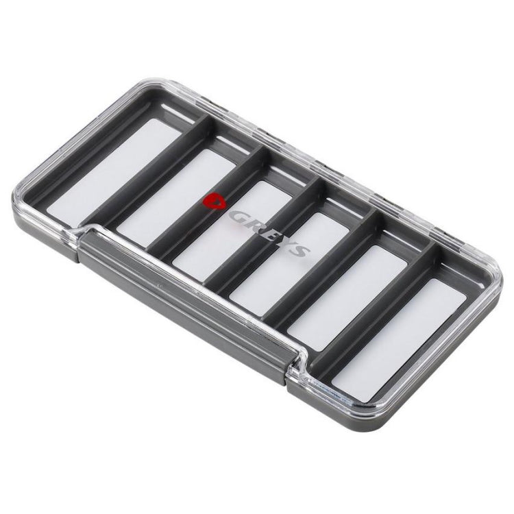 Greys Slim Waterproof Fly Box - 6 Compartments