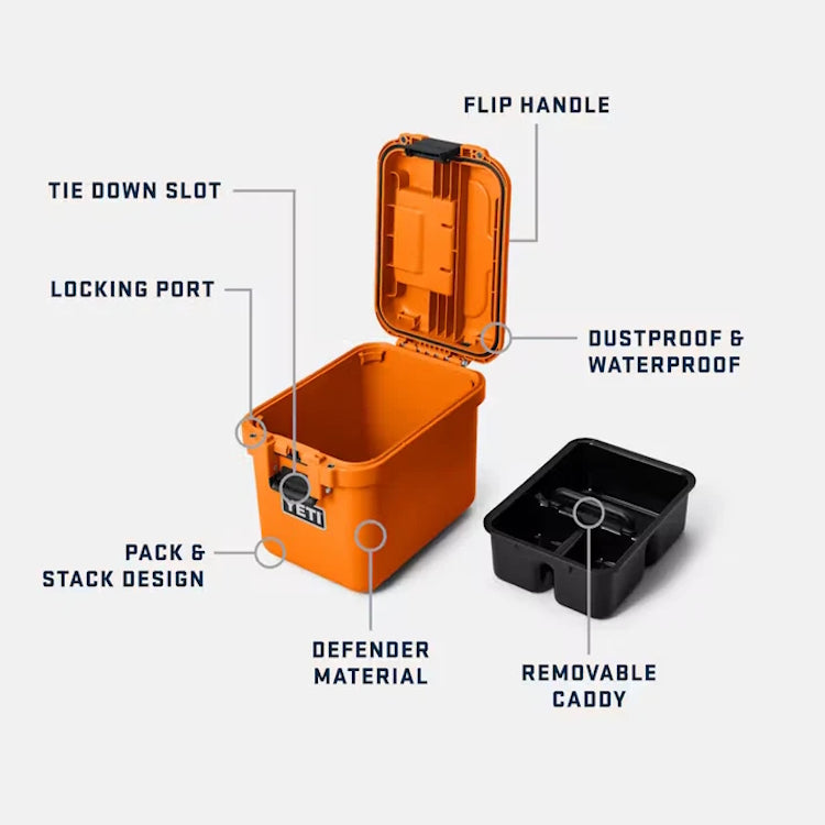 Yeti Loadout 15 Go Box Gear Case - King Crab Orange