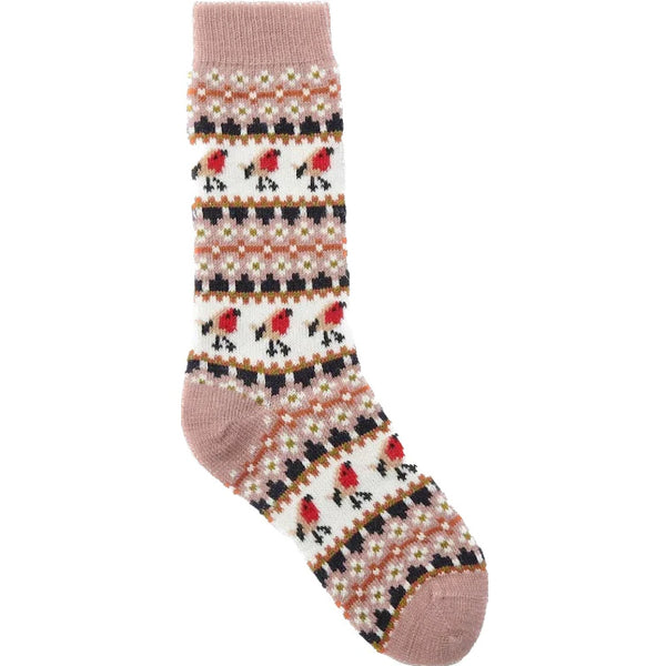 Barbour Ladies Robin Fairisle Socks - Pink