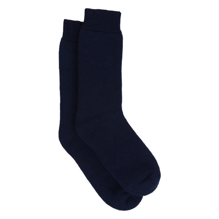 Barbour Wellington Calf Socks - Navy