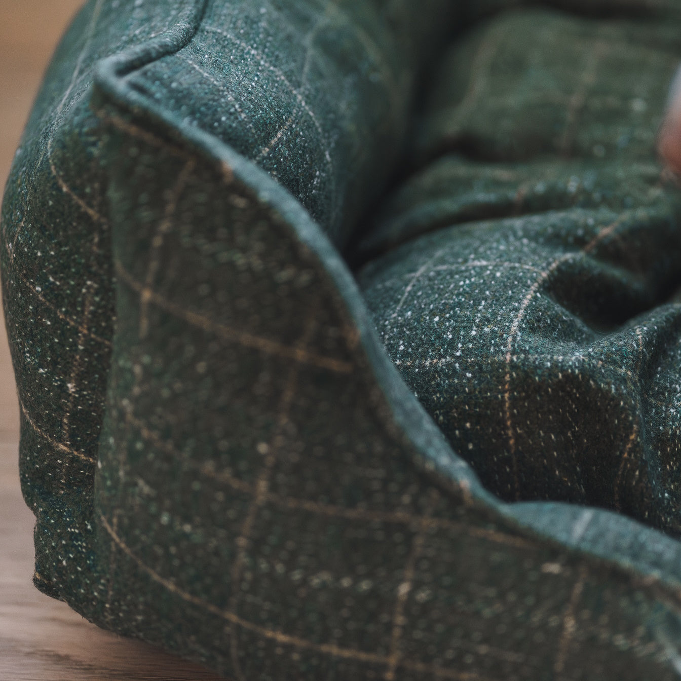 House of Paws Moss Tweed Rectangle Dog Bed