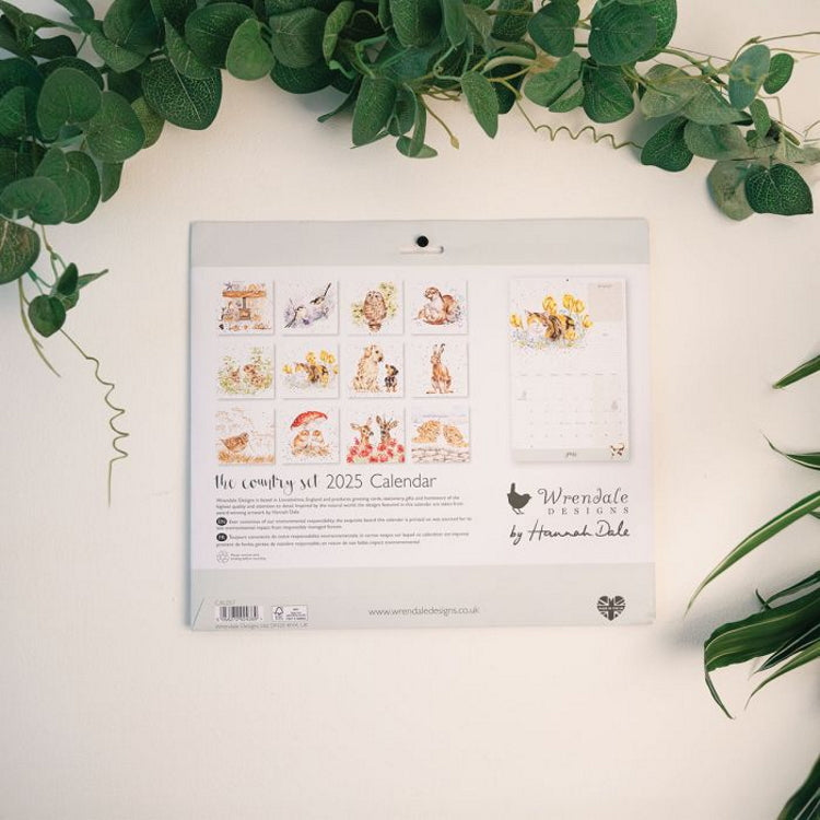 Wrendale Designs The Country Set 2025 Landscape Calendar