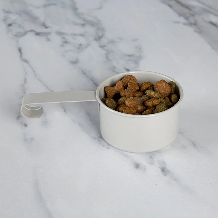 Scruffs Cantina Steel Storage Pet Food Canisters - Light Grey