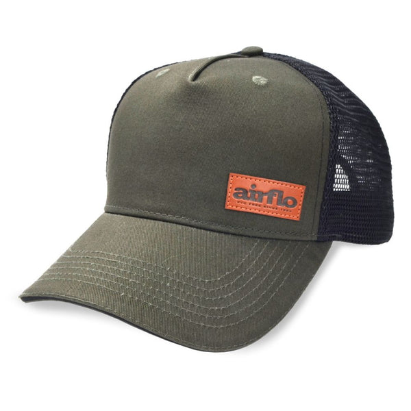 Airflo Trucker Cap - Olive/Brown Patch