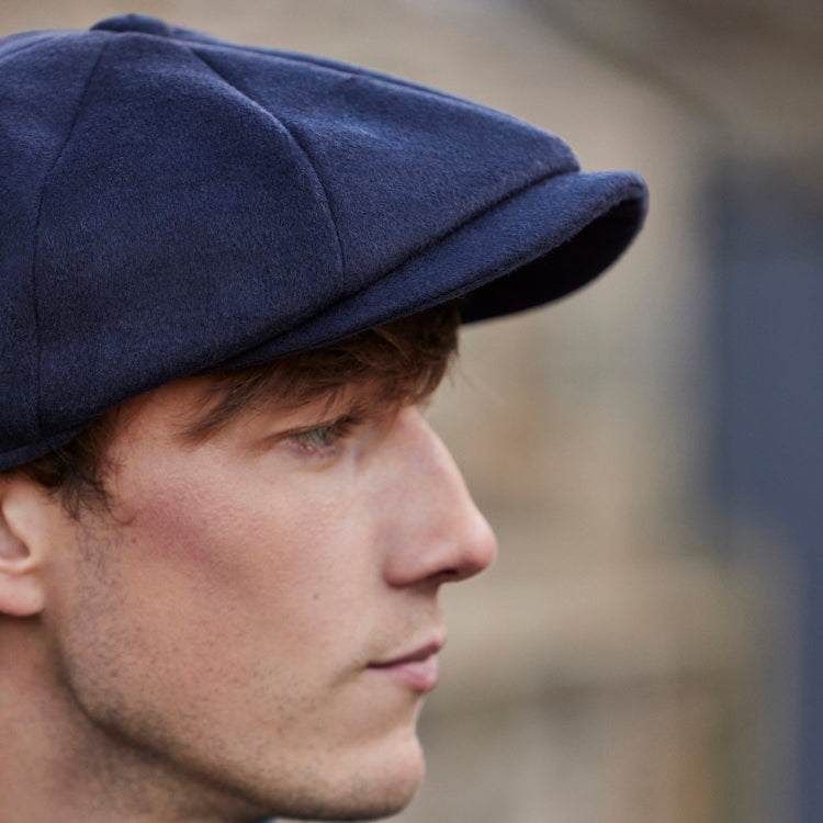 Barbour Brendon Bakerboy Cap - Navy