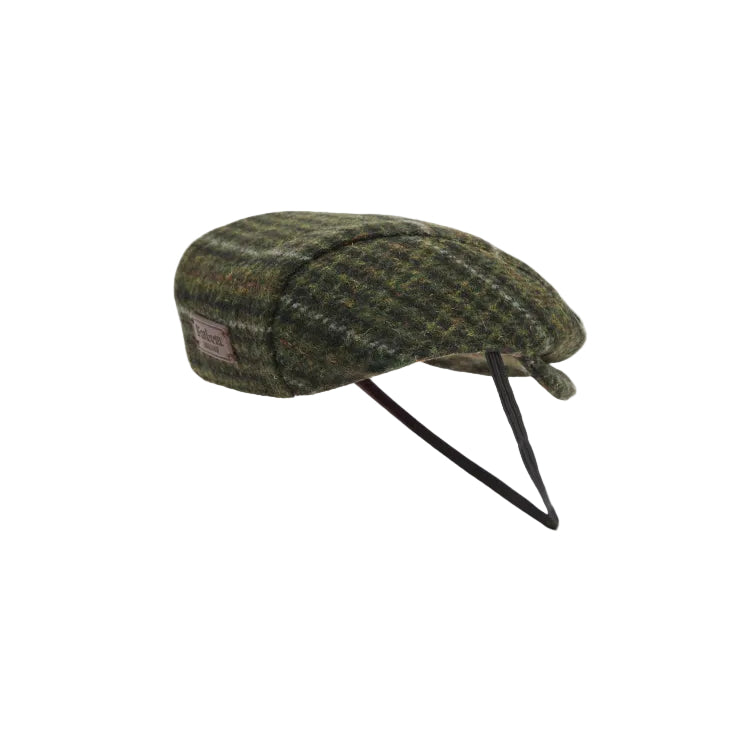 Barbour Dog Flat Cap - Olive Check