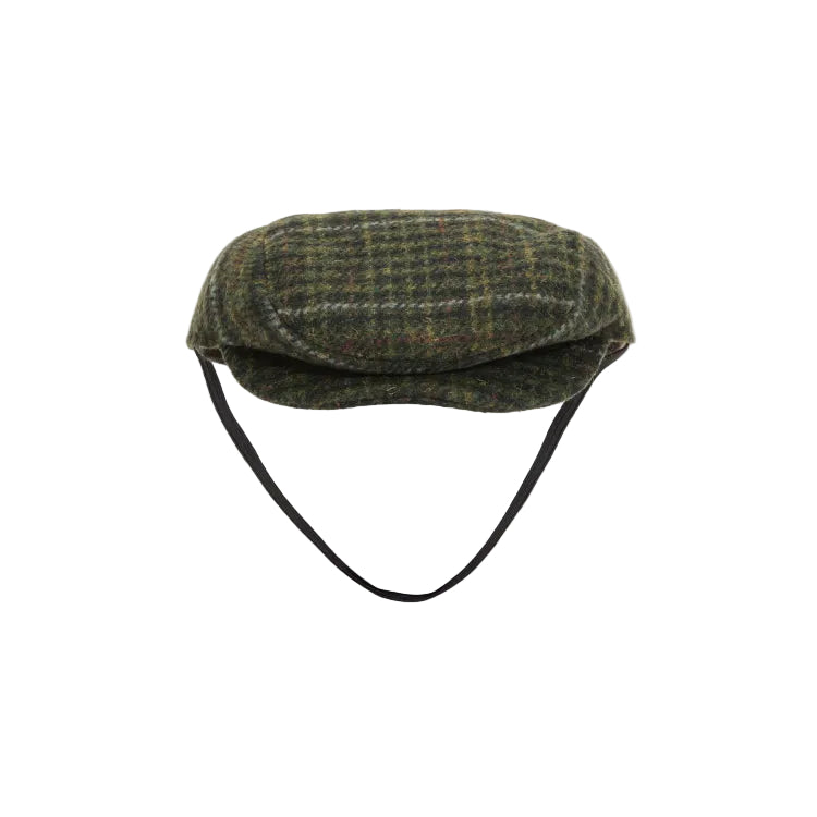 Barbour Dog Flat Cap - Olive Check