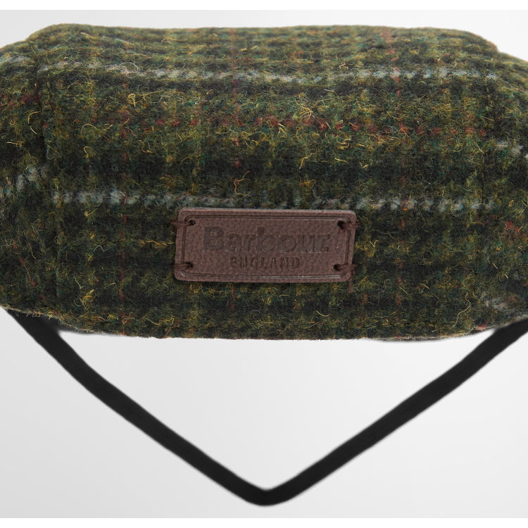 Barbour Wilkin Dog Flat Cap - Olive Check