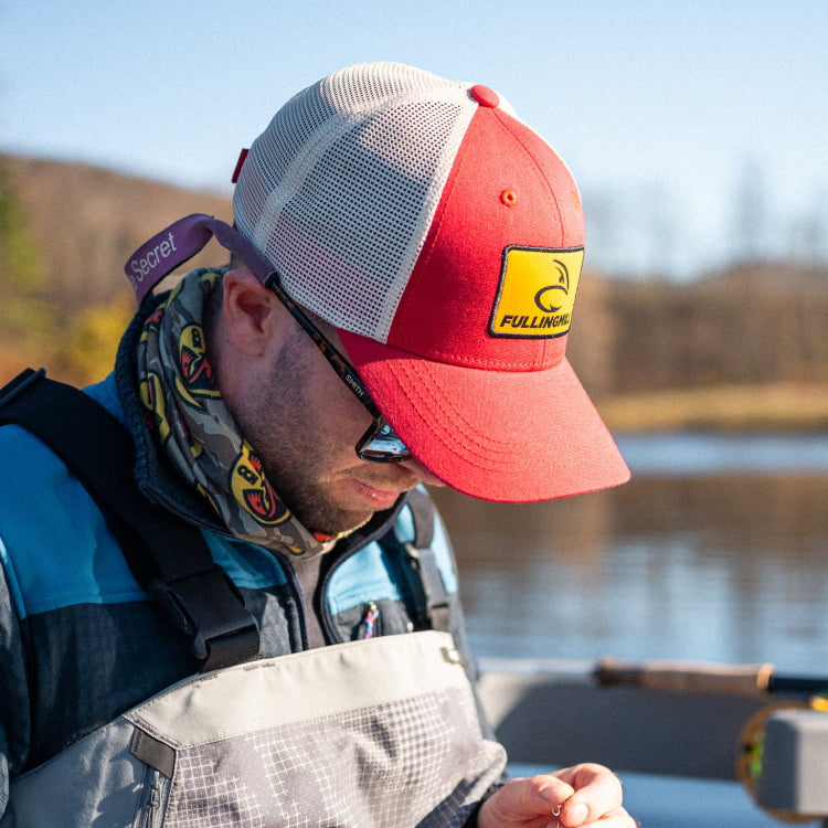 Fulling Mill Rising Sun Trucker Cap - Red/Yellow