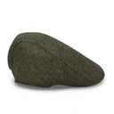 Hoggs of Fife Herringbone Waterproof Tweed Cap - Green Check