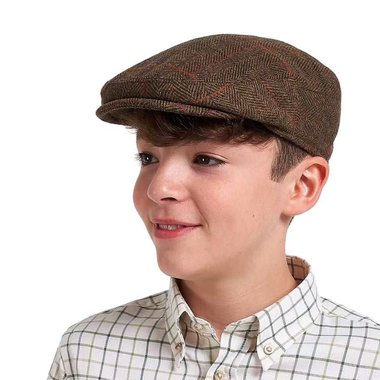 Jack Pyke Junior Wool Blend Flat Cap - Brown Tweed