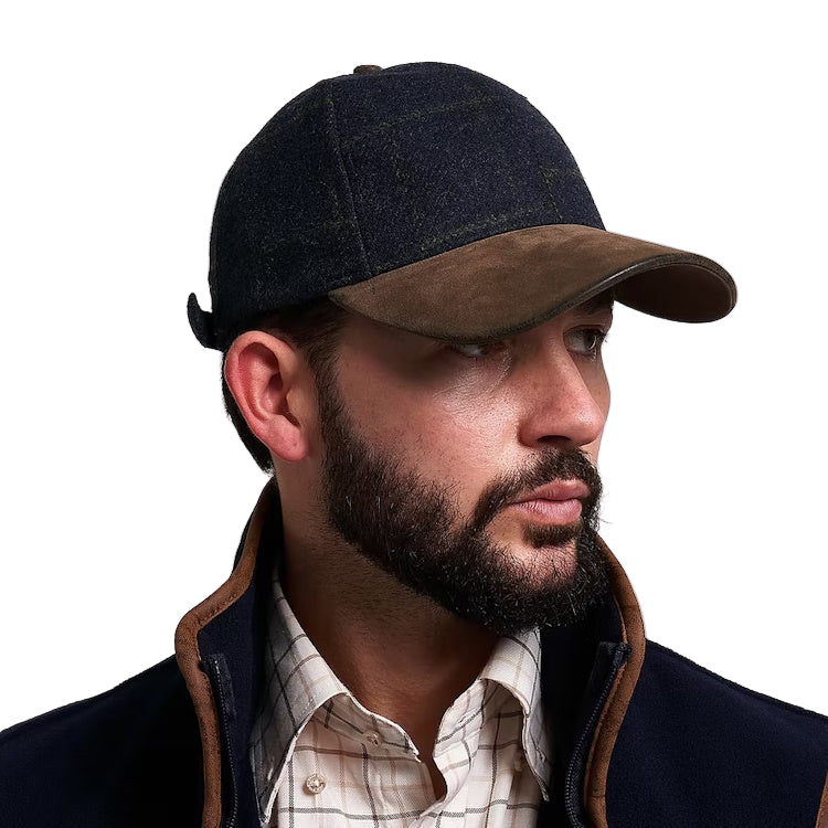 Jack Pyke Lowland Tweed Baseball Cap - Navy