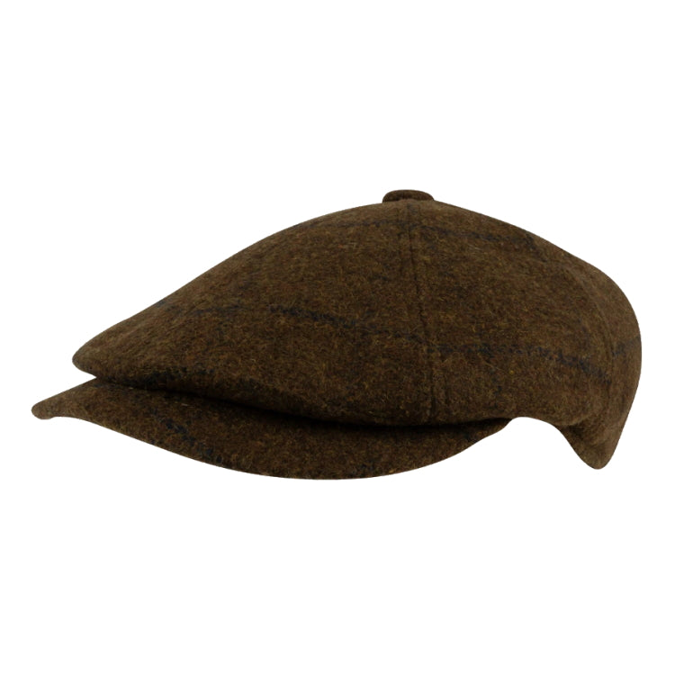 Casquette Jack Pyke En Laine Mélangée – Style Campagne, Tweed, Marron, Taille Unique