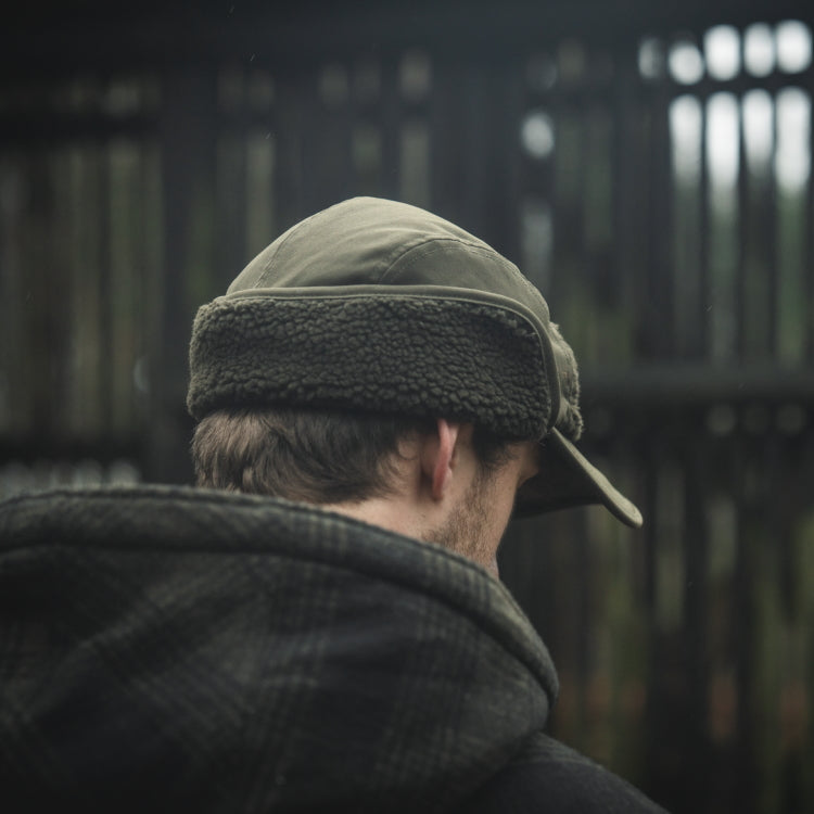 Seeland Teddy Fold Down Cap - Pine Green