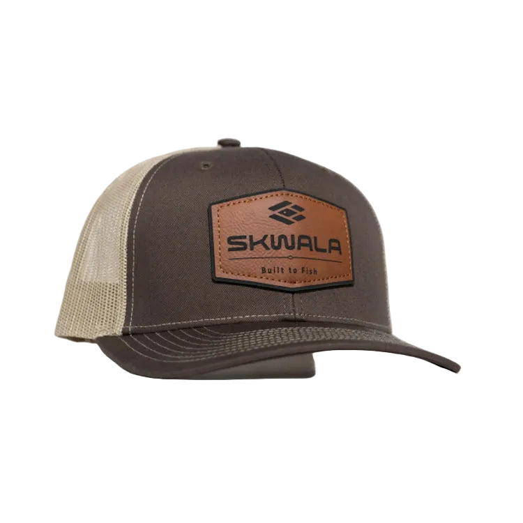 Skwala Icon Patch Trucker Cap - Brown/Tan