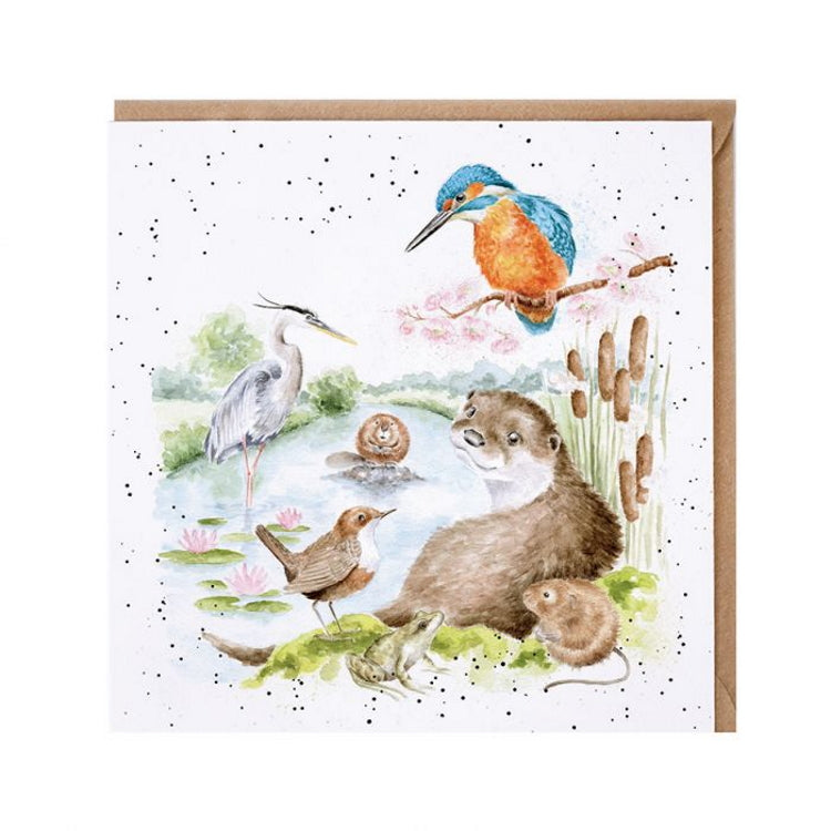Wrendale Designs The Riverbank Animal Card