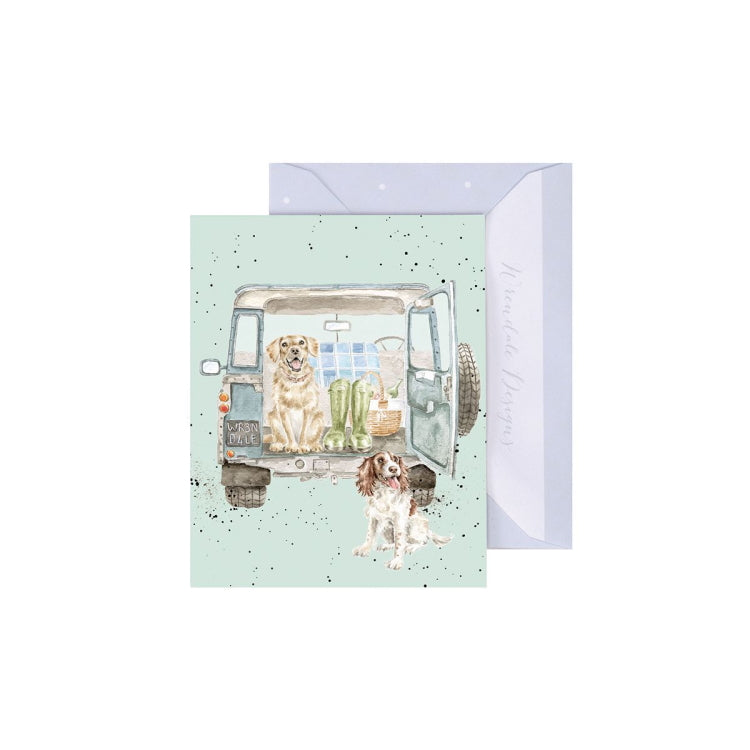Wrendale Designs Paws for a Picnic Miniature Card