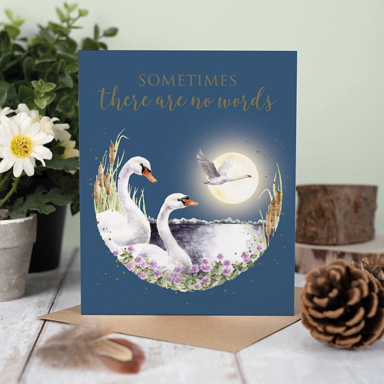 Wrendale Designs Occasion Card - Swan Lake Sympathy Card