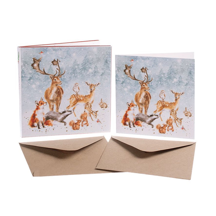 Wrendale Designs Christmas Boxed Cards - Winter Wonderland Woodland Animals Set of 8