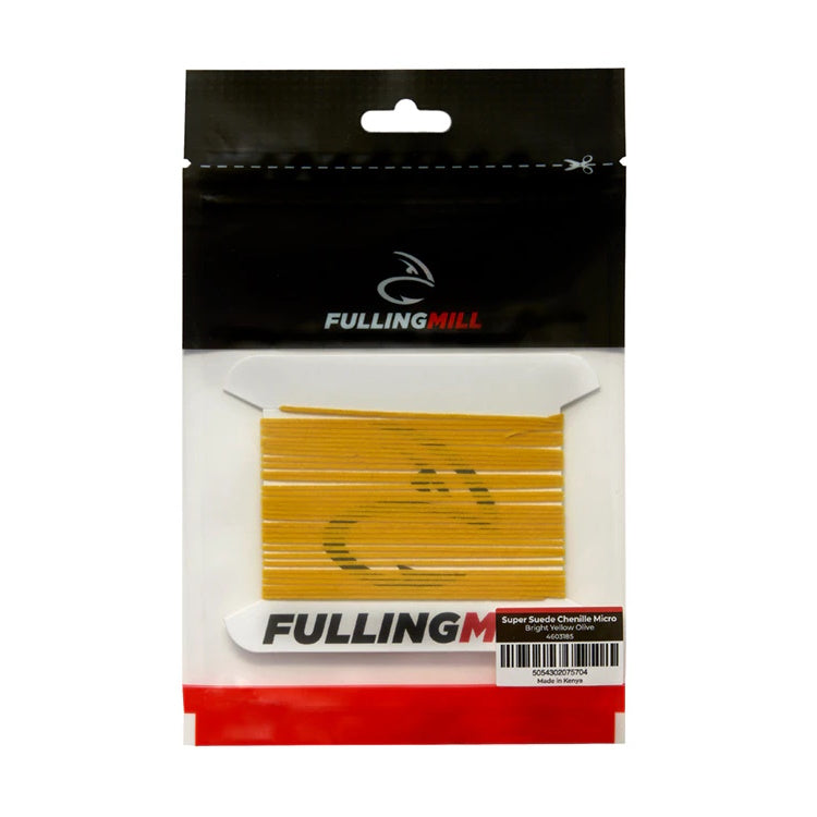 Fulling Mill Super Suede Chenille Micro - Bright Yellow Olive