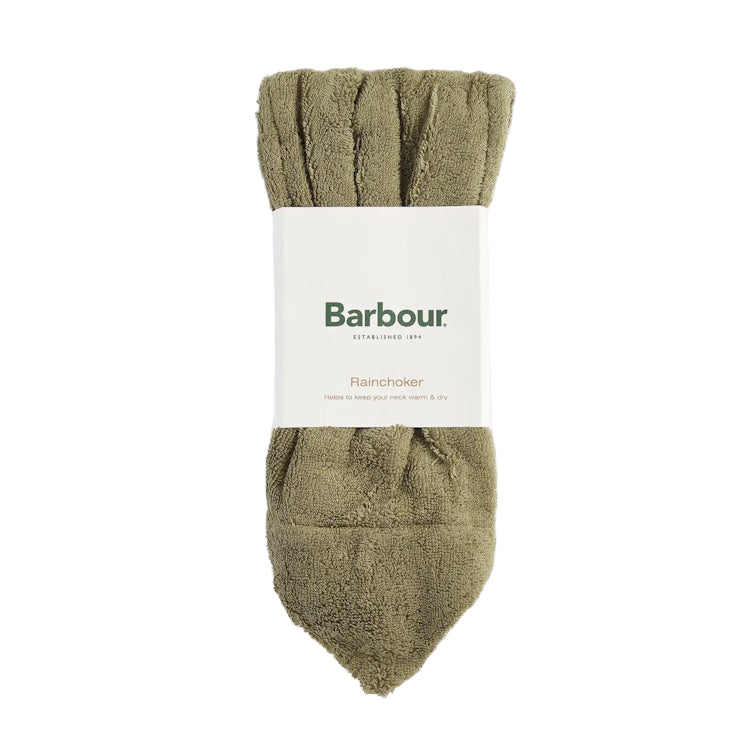 Barbour Towelling Rain Choker - Olive