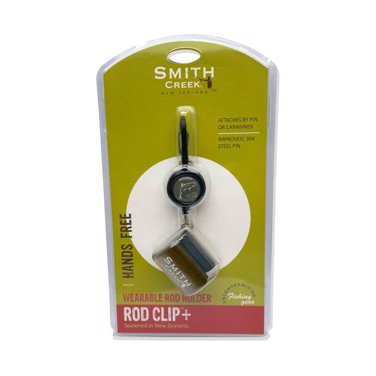 Smith Creek Rod Clip+ With Zinger - Green
