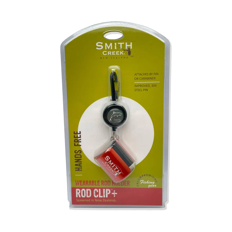 Smith Creek Rod Clip+ With Zinger - Orange