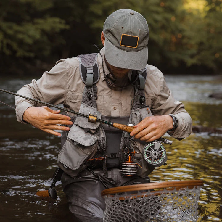 Smith Creek Rod Clip+ With Zinger - Orange