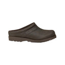 Aigle Basilo Ultra-Light Leather Clogs - Dark Brown
