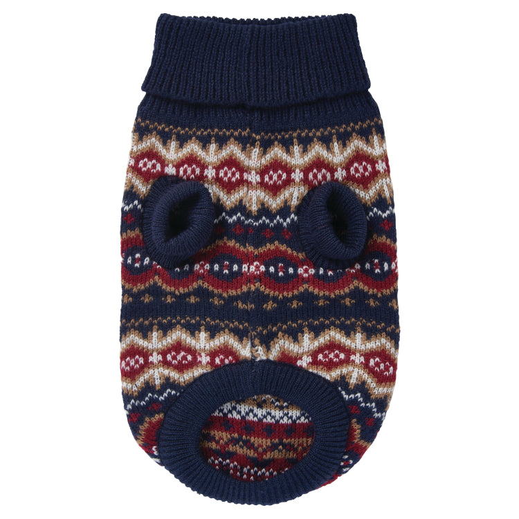 Barbour Case Fair Isle Dog Jumper - Cranberry