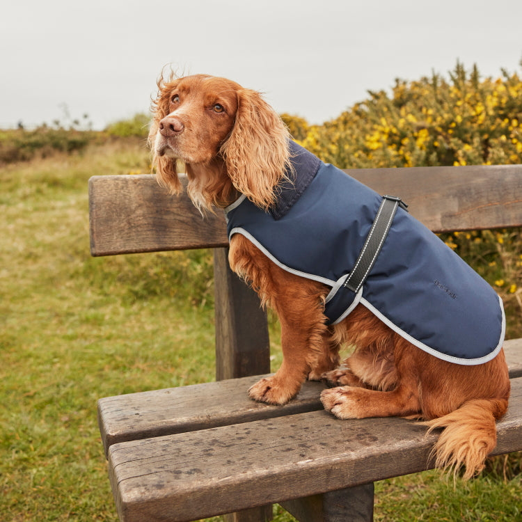 Barbour Monmouth Waterproof Dog Coat Navy John Norris
