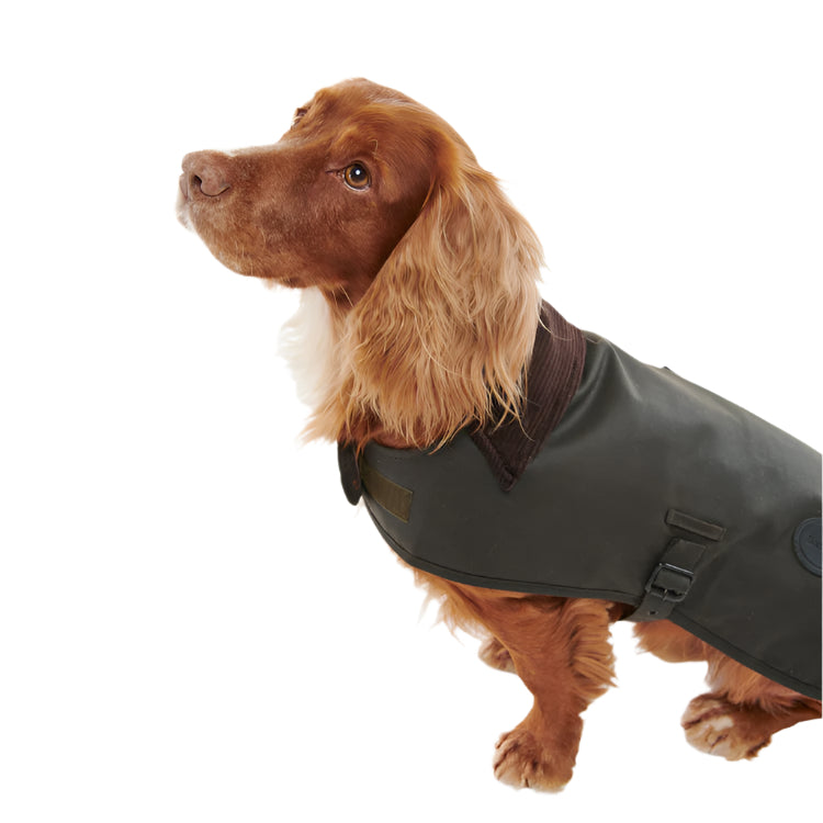 Barbour Wax Dog Coat - Olive