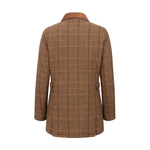 Hoggs of Fife Ladies Eden Technical Tweed Field Coat - Bracken/Blackberry