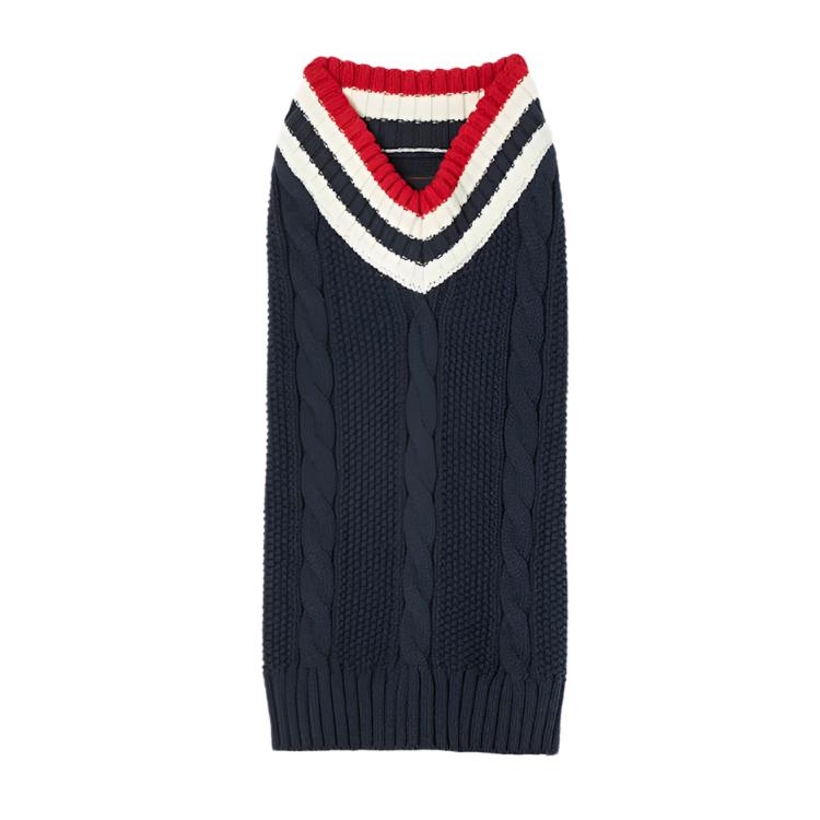 Joules Dawson Knit Dog Jumper - Navy - John Norris
