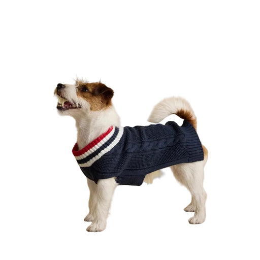 Joules Dawson Knit Dog Jumper - Navy