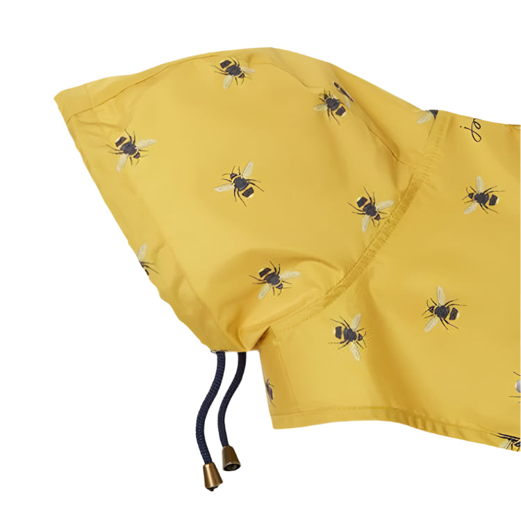 Joules Golightly Packaway Dog Jacket - Bee Print