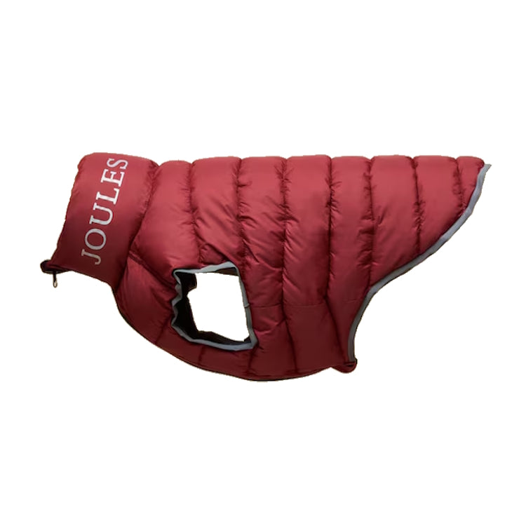 Joules Moorsdale Puffer Dog Coat - Navy/Burgundy