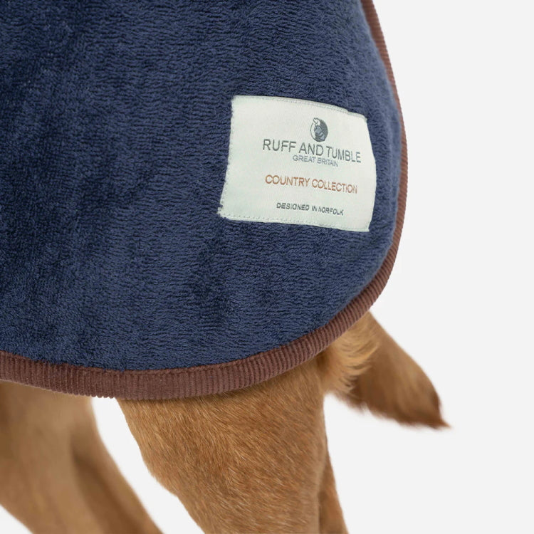 Ruff and Tumble Country Collection Dog Drying Coat - French Navy - John ...