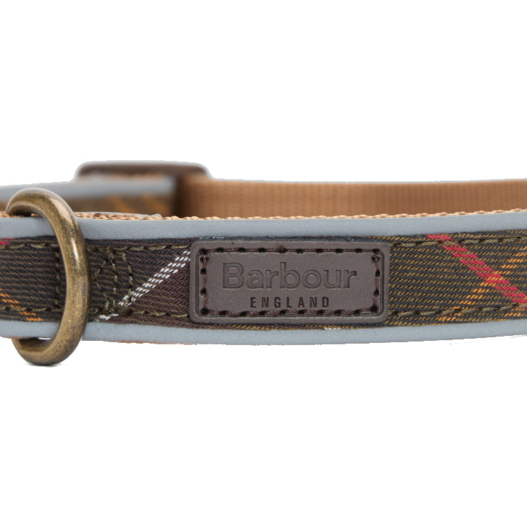 Barbour Reflective Tartan Dog Collar - Classic Tartan