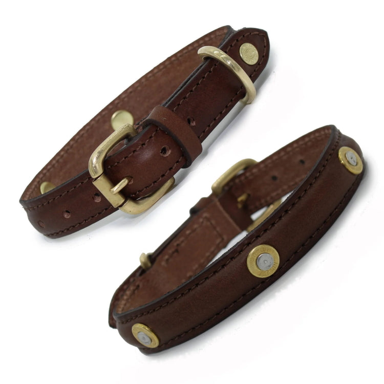 Hicks and Hides Stanway Multi Field Dog Collar - Brown